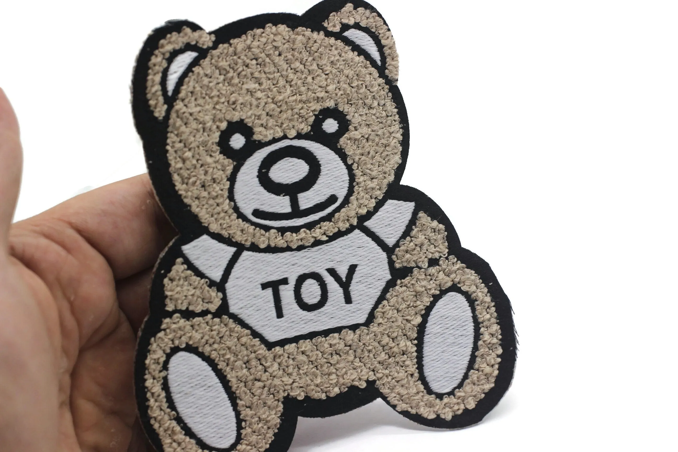 12 Pcs Big Bear Patch 4.7x4  Inch Iron On Patch Embroidery, Custom Patch, High Quality Sew On Badge for Denim, Applique, Peace Patches