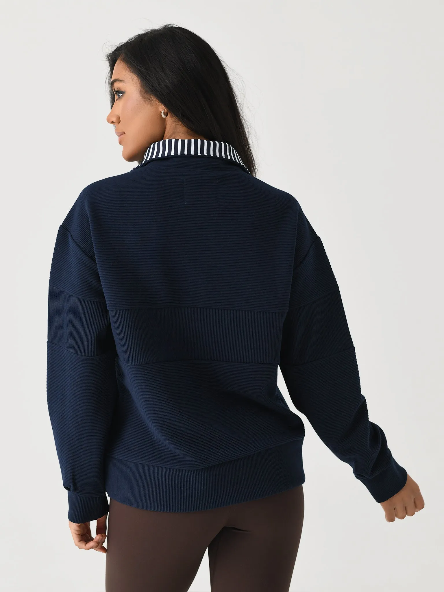 Addison Bay Women's Ribbed Varsity Quarter-Zip