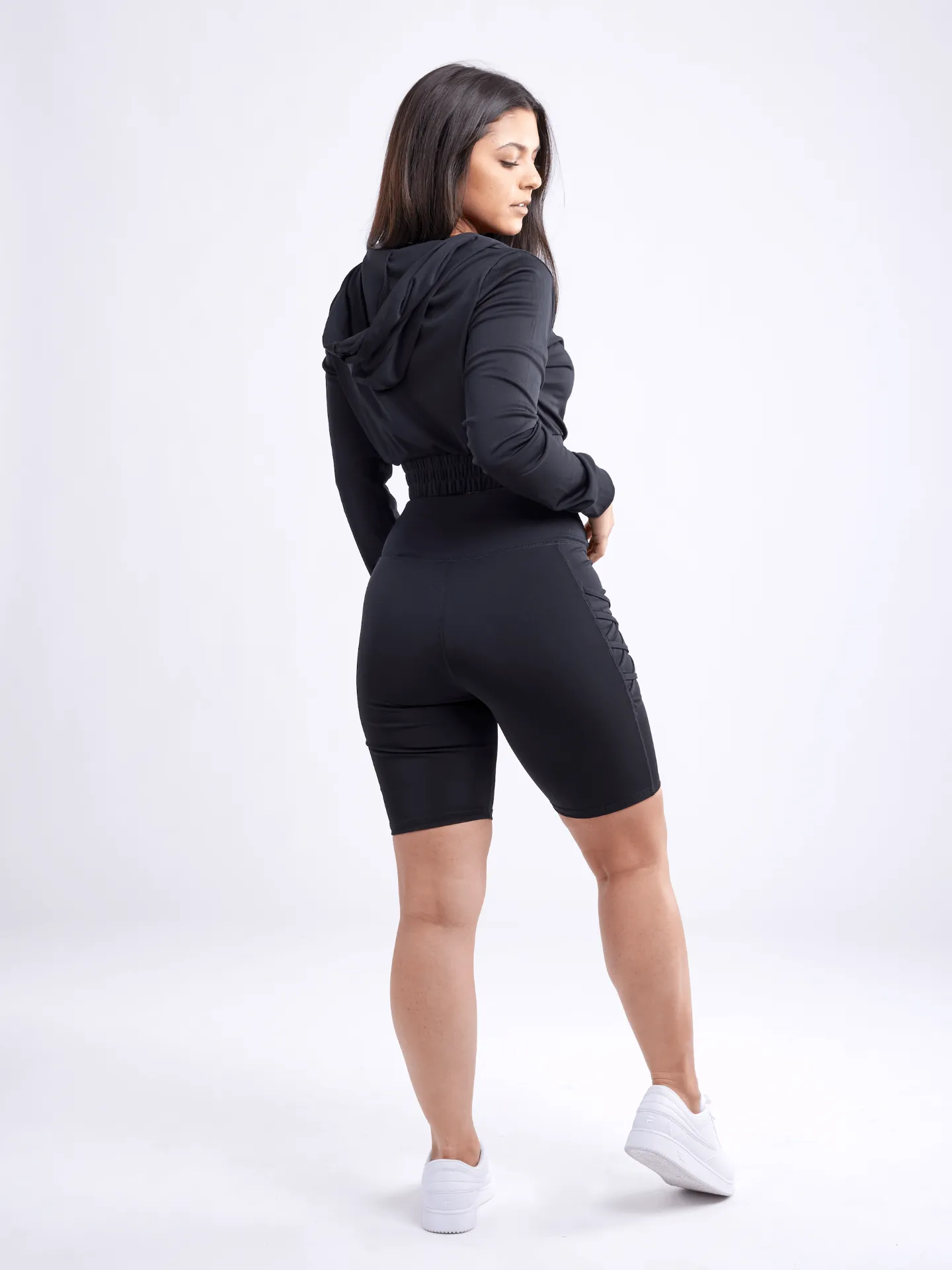 Athletic Zip-Up Crop Hoodie Jacket | Lightweight and Comfortable