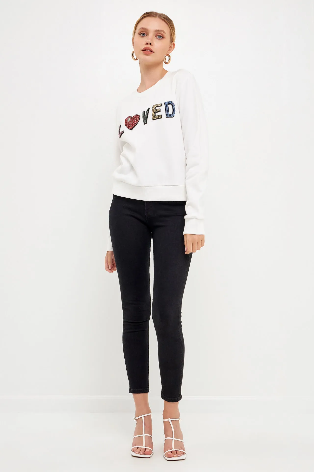 Beaded Loved Sweatshirt