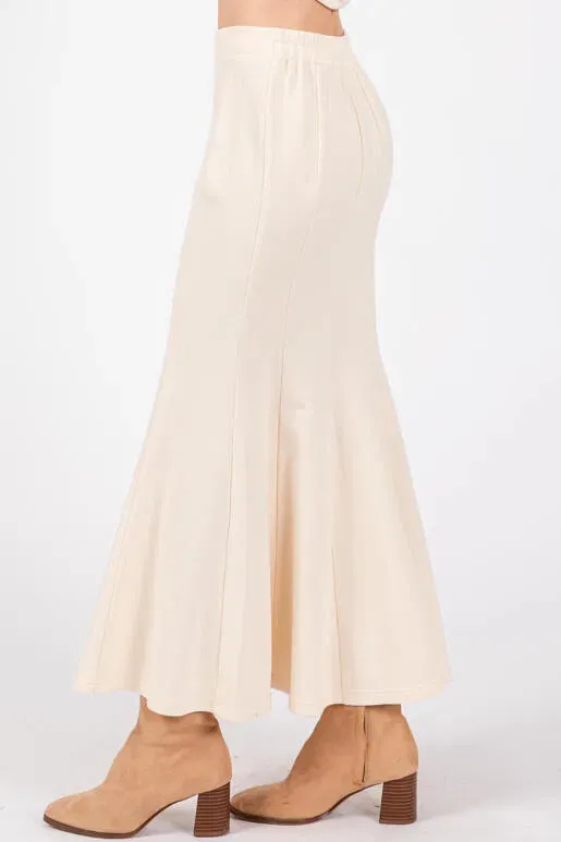 Butter Cream Bliss A-Line Maxi Skirt