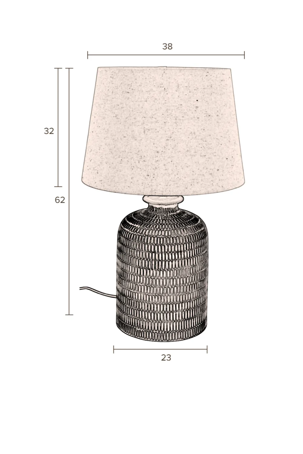 Ceramic Base Table Lamp | Dutchbone Russel