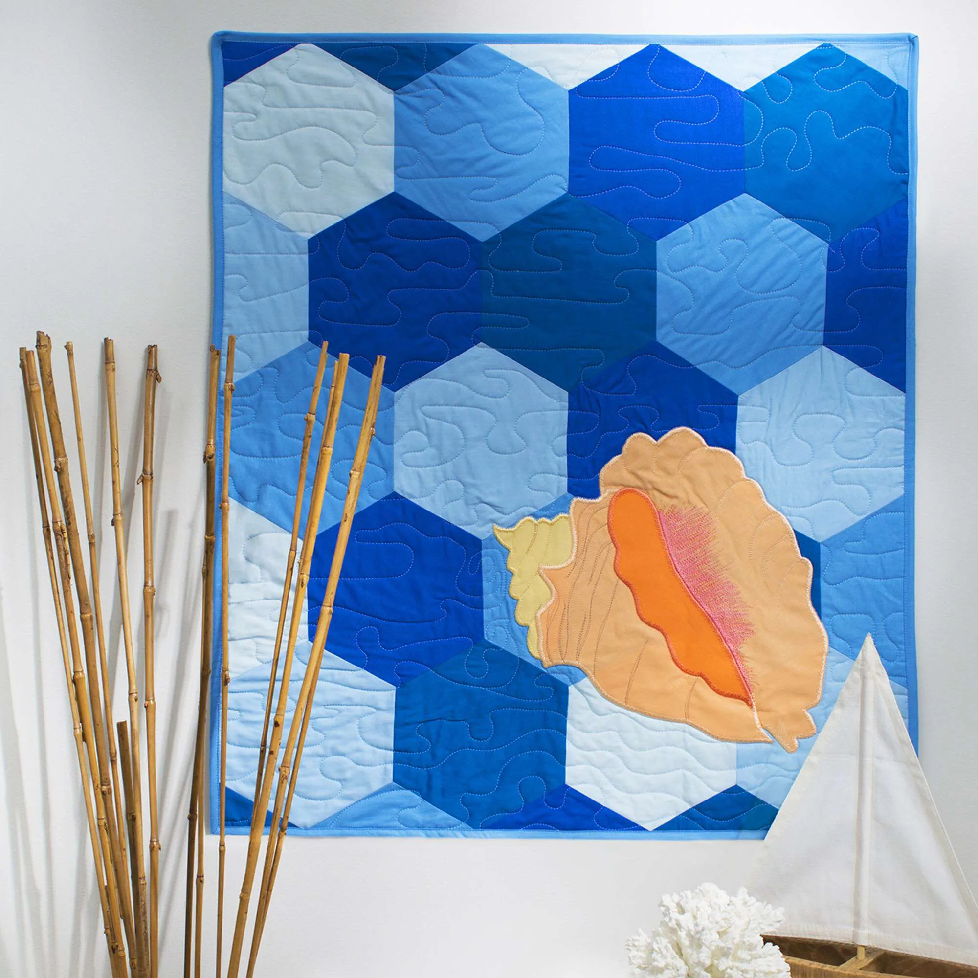 Coats & Clark Quilting Conch Shell Quilt