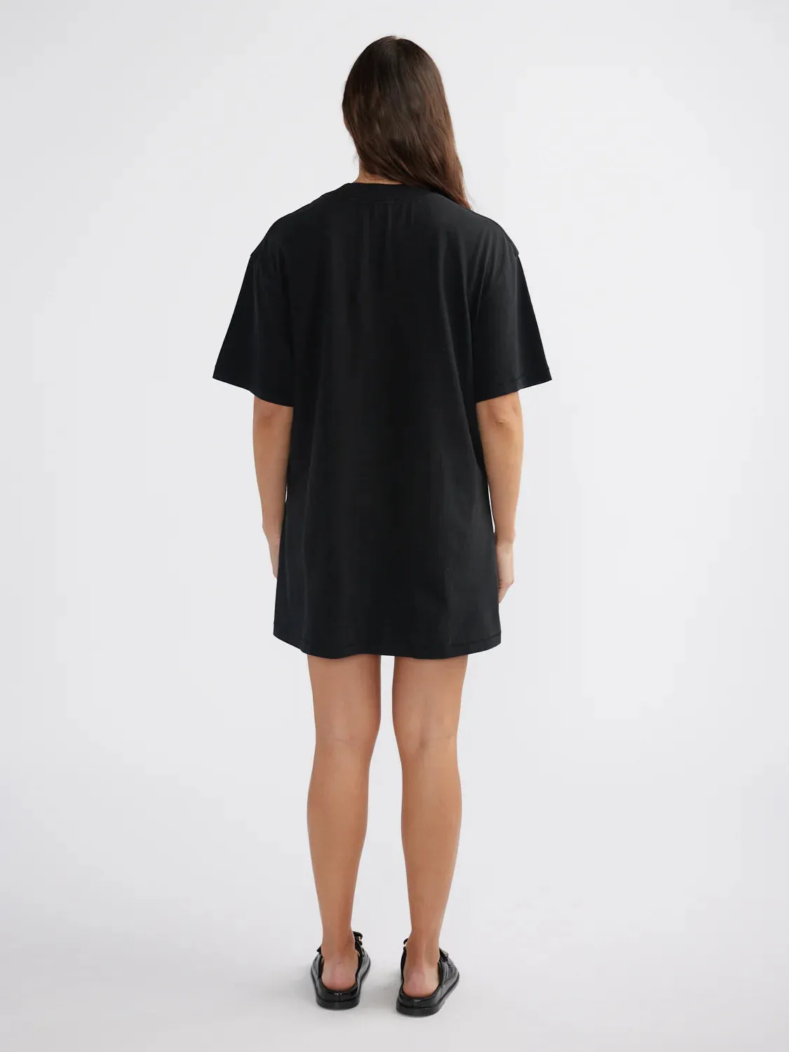 ENA PELLY - Cassie Tee Dress Washed Black