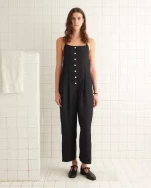 Football Jacquard Jumpsuit - Black