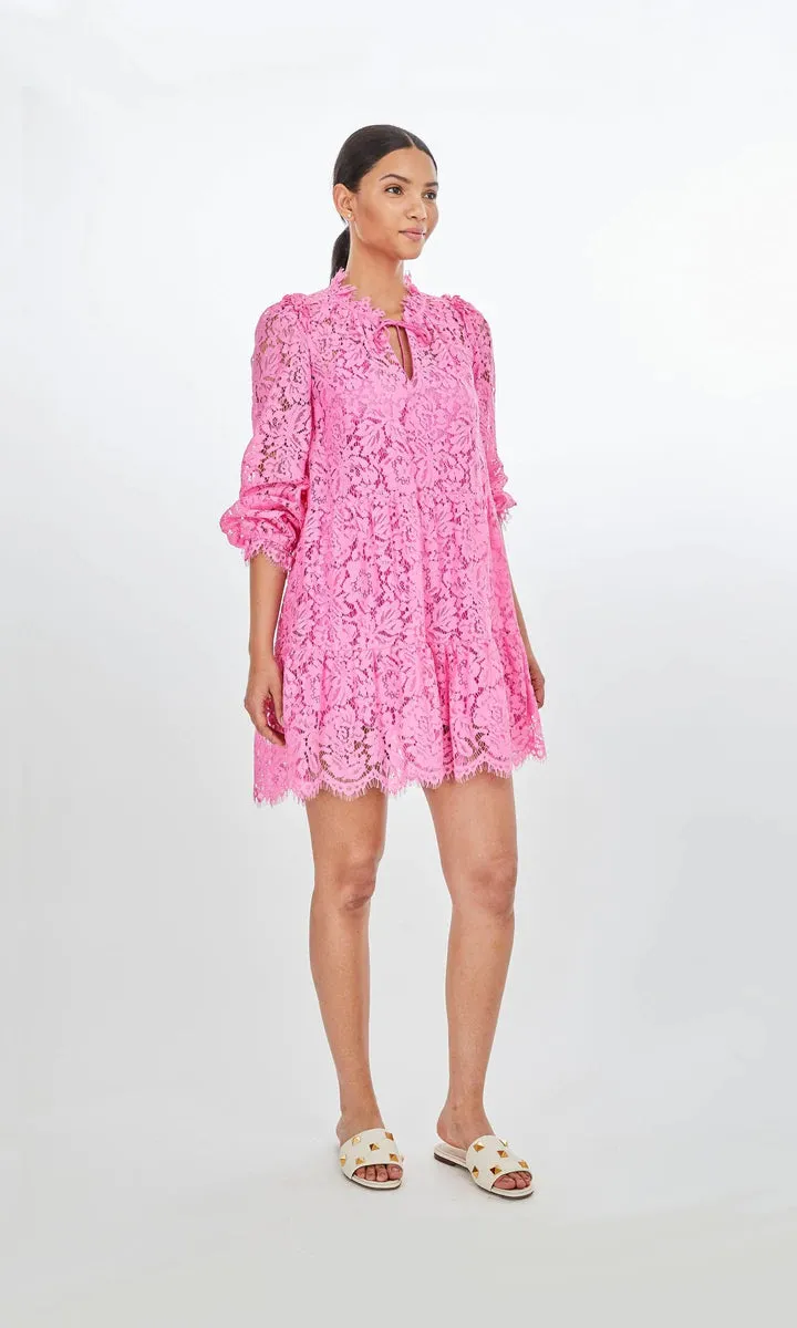 FRANCIA LACE DRESS - CANDY PINK