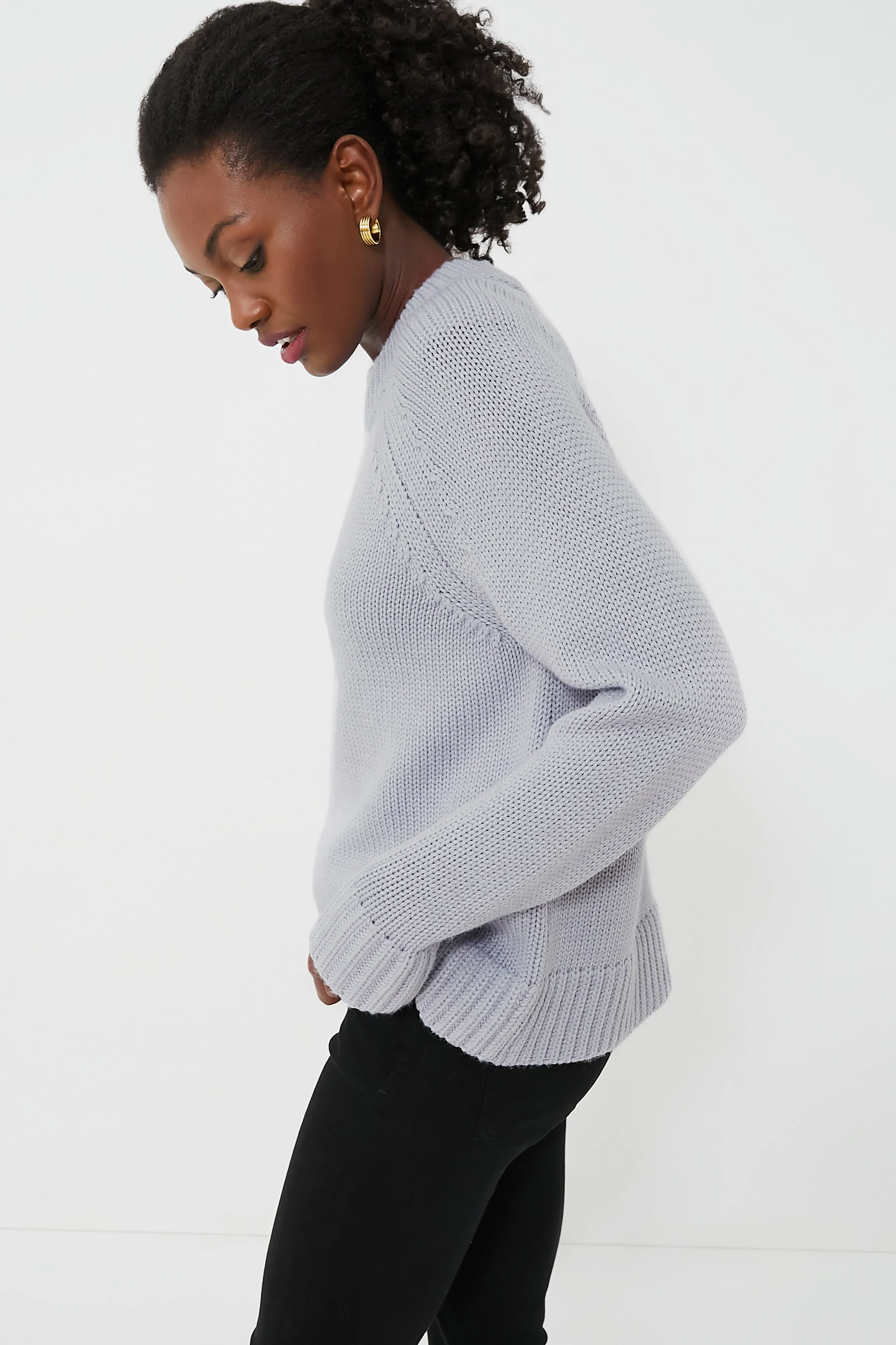 Gray Claude Crewneck Sweater