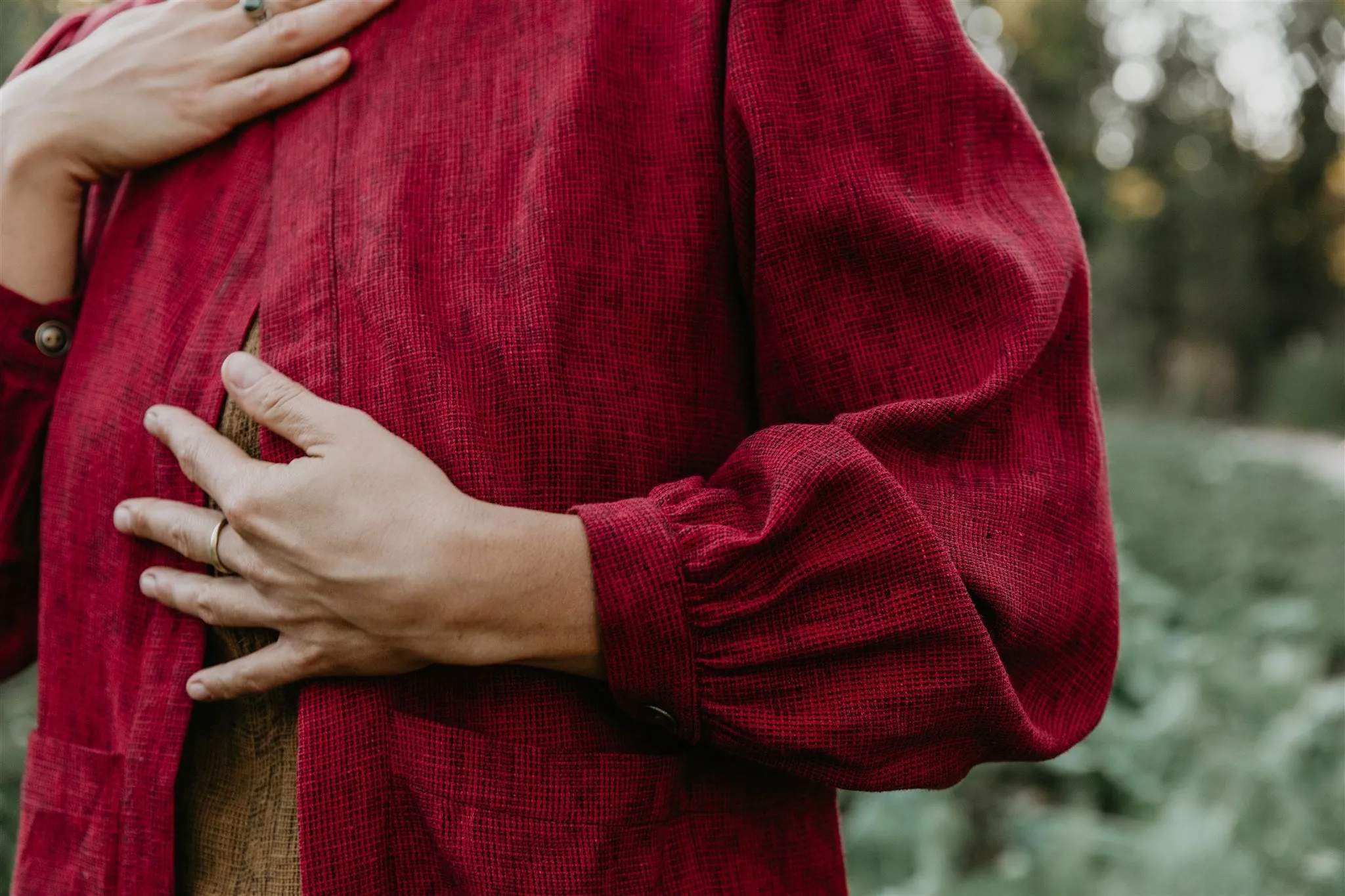 Jane Jacket in Ruby Checker