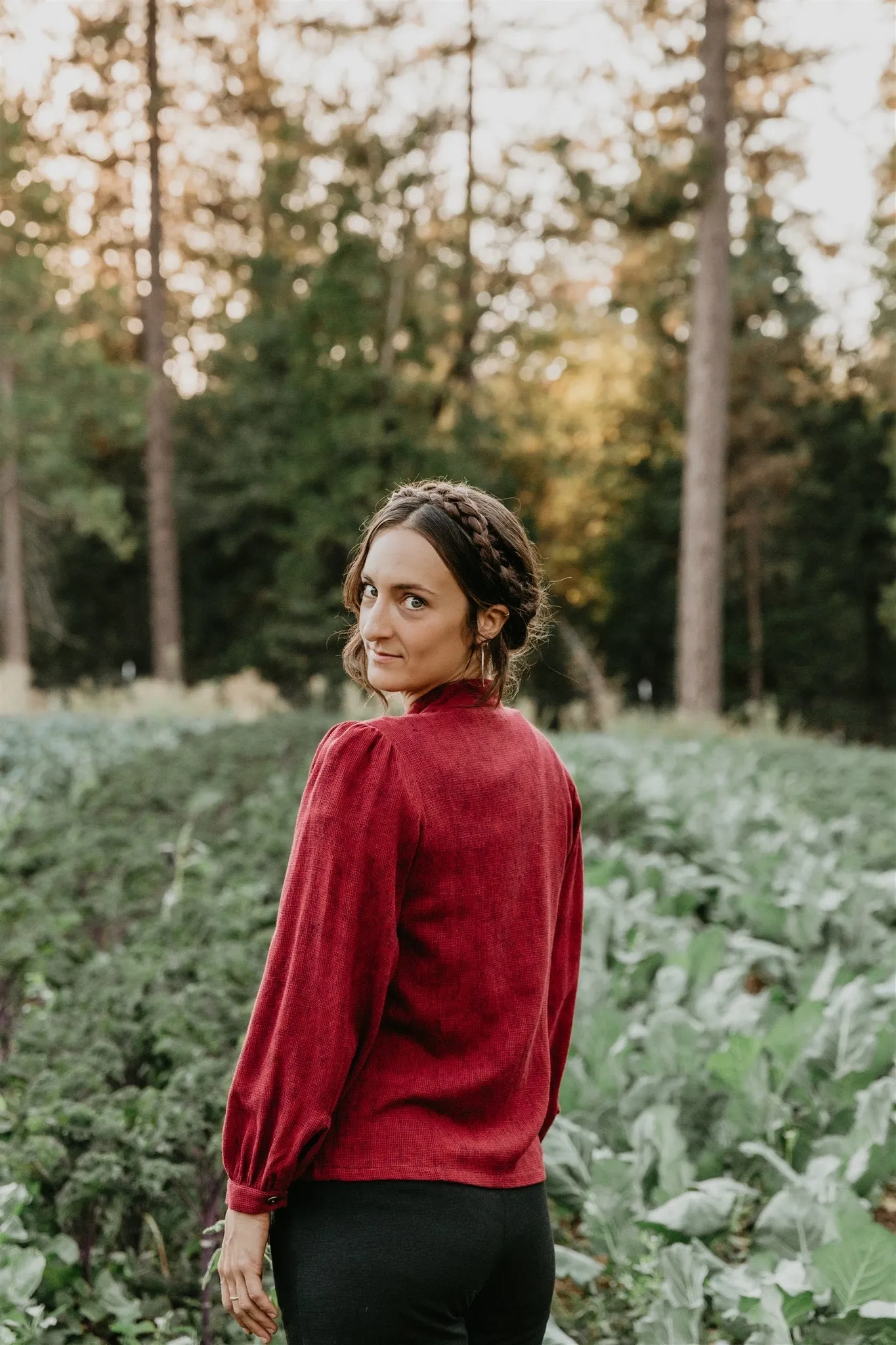 Jane Jacket in Ruby Checker