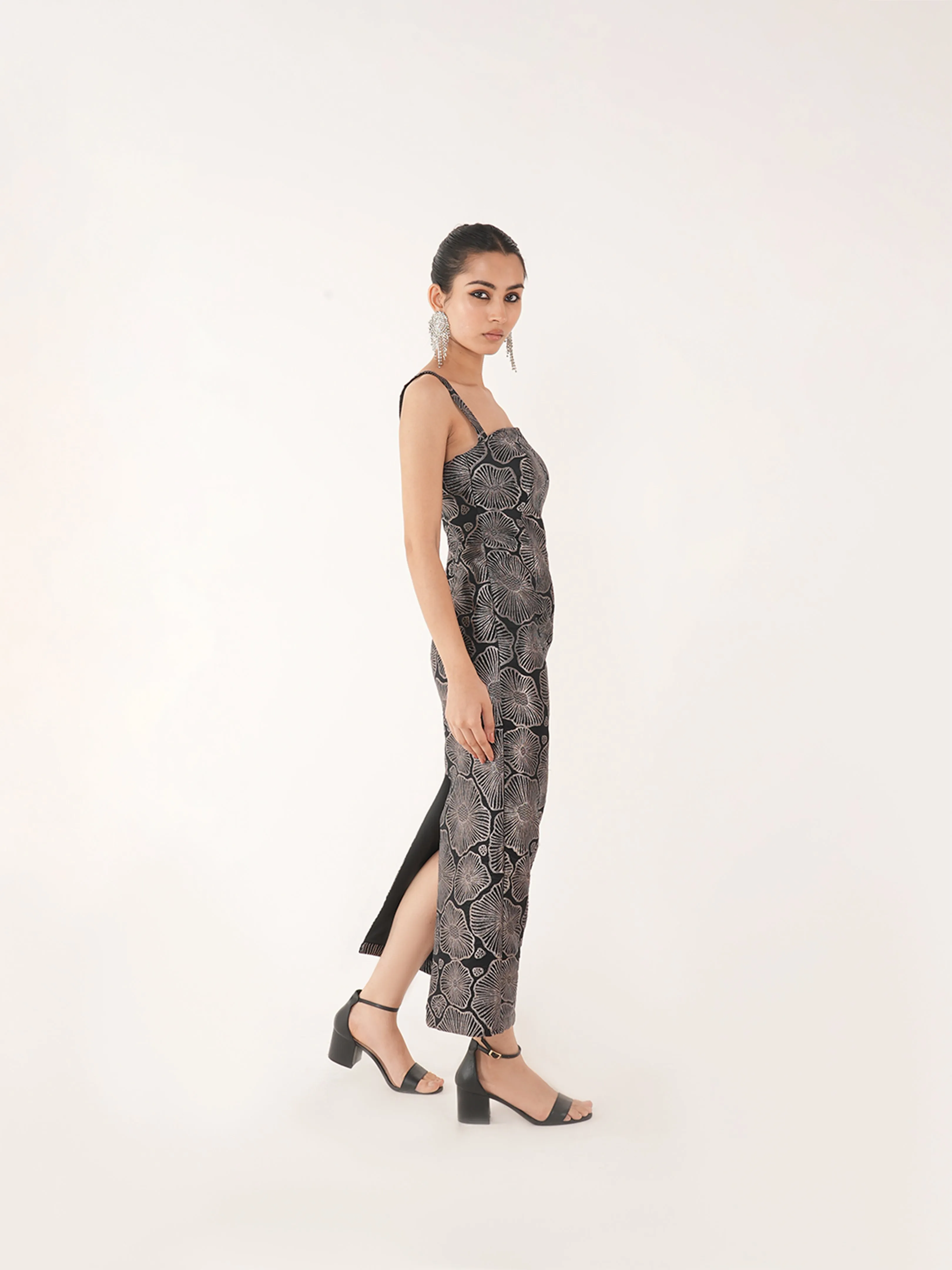 Kaizen Black Silk Dress