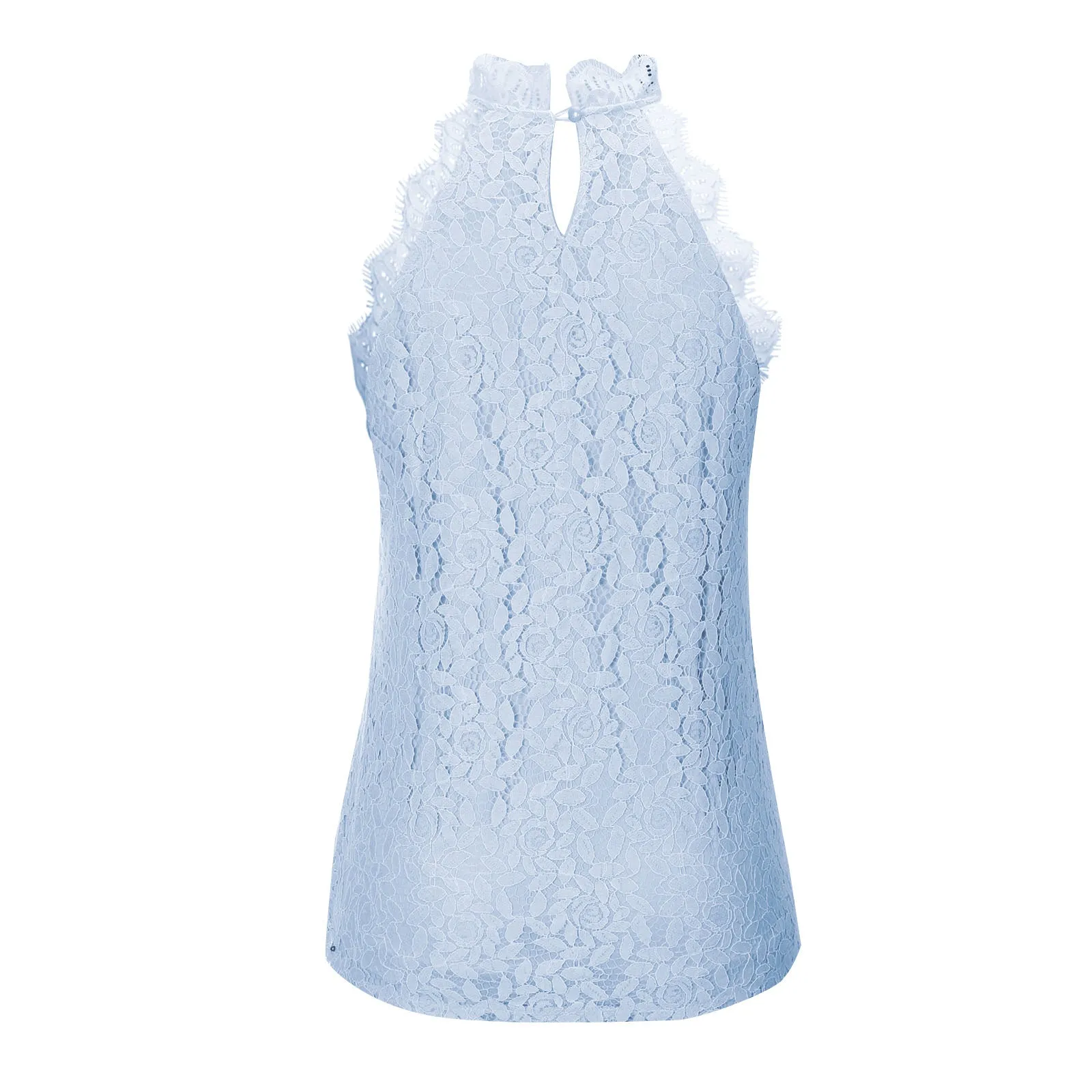 Lace Hollow Halterneck Sweet Little Vest