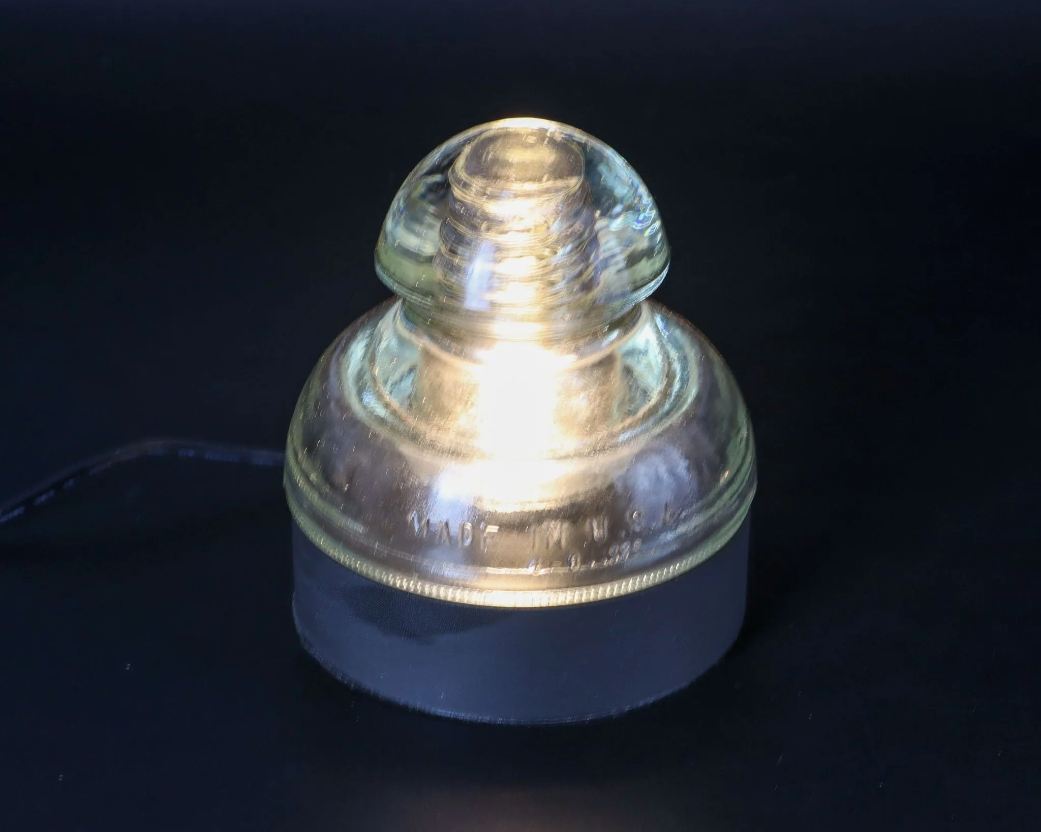 Lamp Base for "Hemingray-71" Glass Insulators