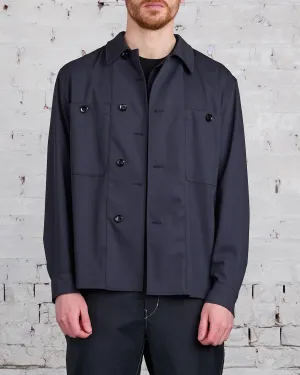 Lemaire Soft Military Outershirt Jet Black