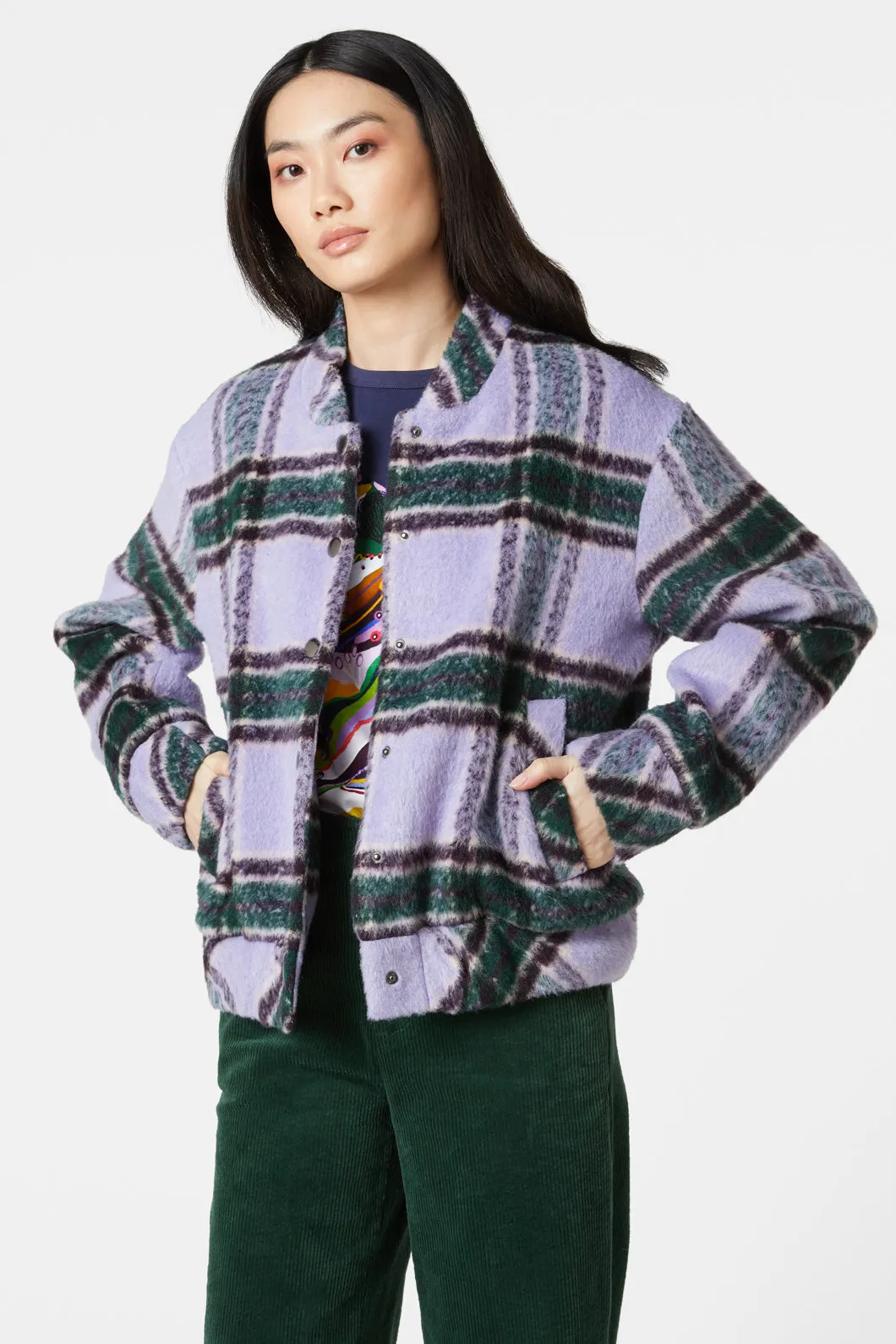 Lucy Check Bomber Jacket