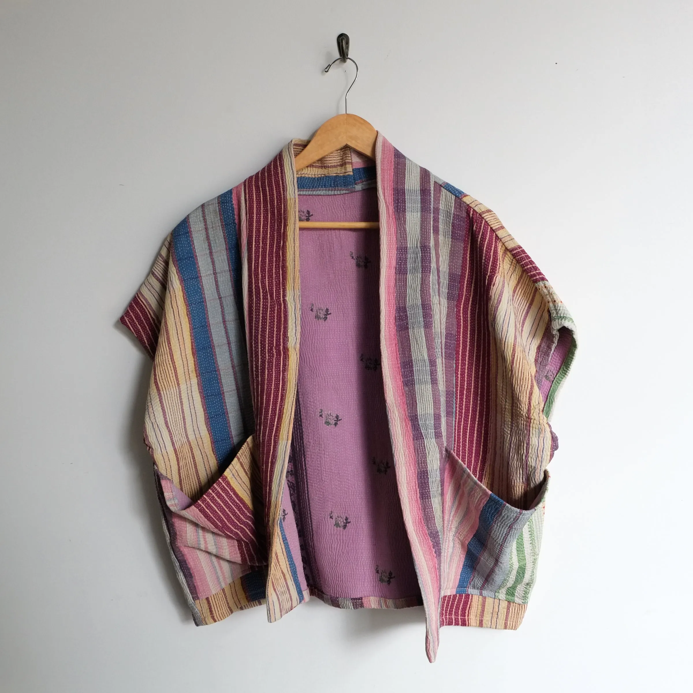 M Multi Purple Stripes Anoushka Jacket SS031