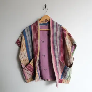 M Multi Purple Stripes Anoushka Jacket SS031