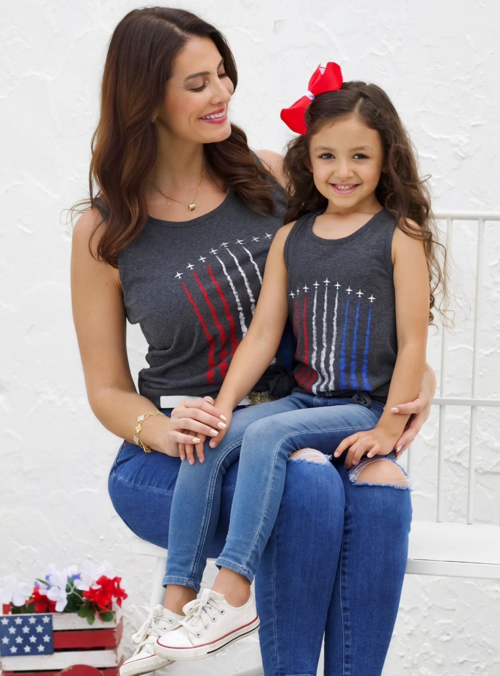 Mommy and Me Cool Air Show Tank Top