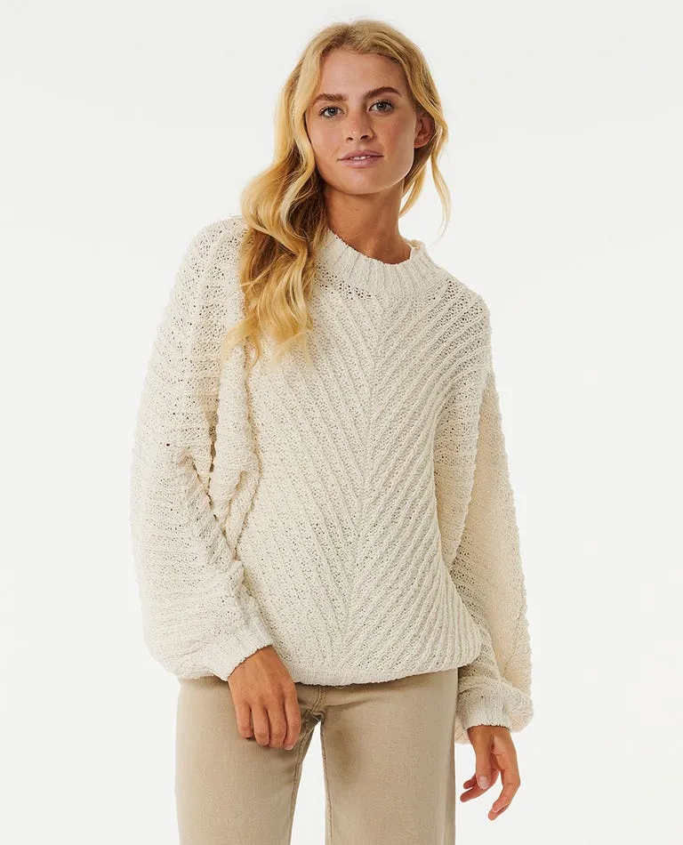 Rip Curl Classic Surf Knit Crew Sweater-Bone