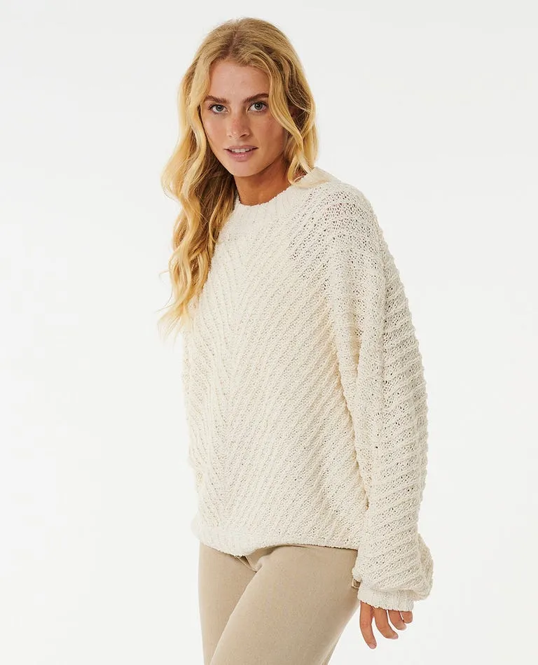 Rip Curl Classic Surf Knit Crew Sweater-Bone