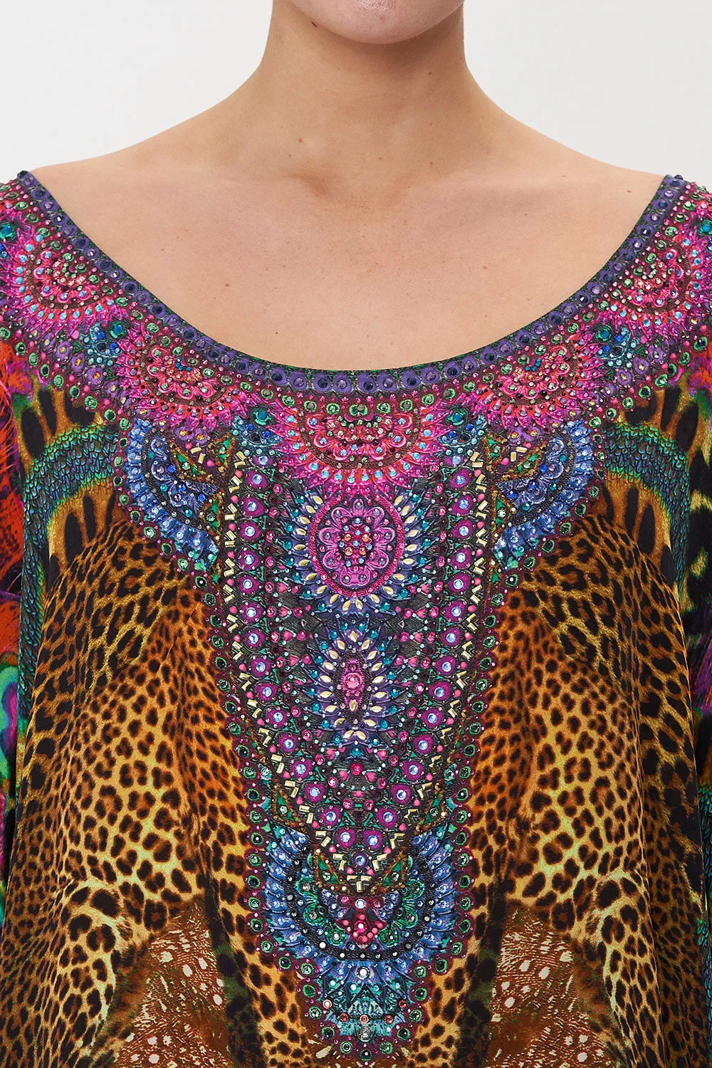 ROUND NECK KAFTAN XANADU RISING