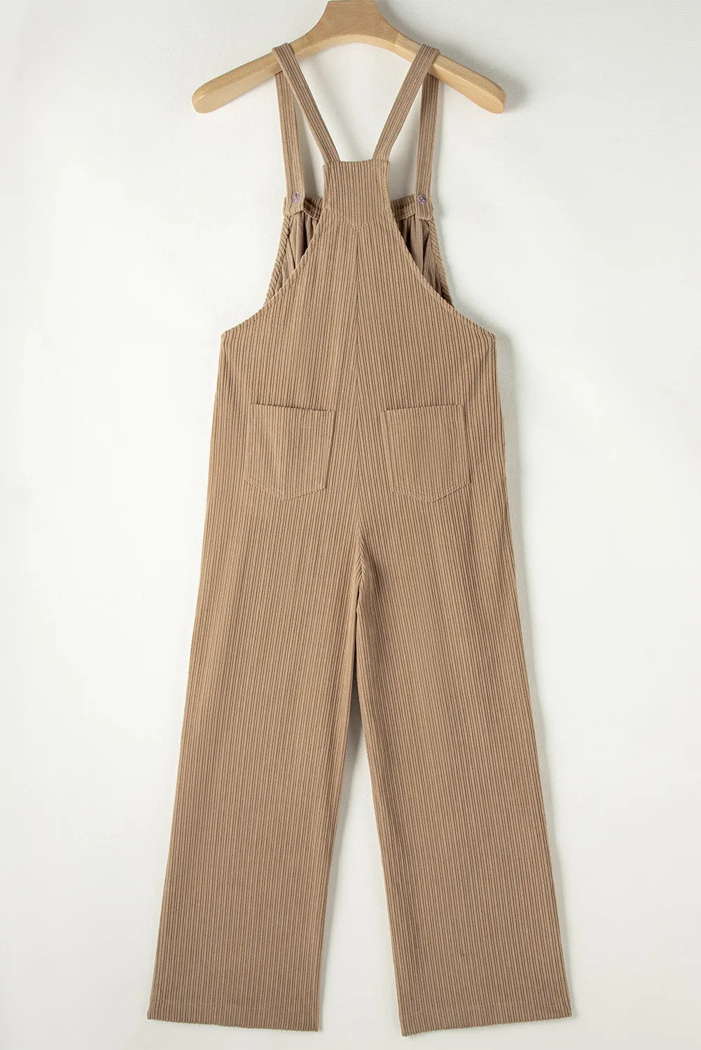 Solid Corduroy Pocketed Overall