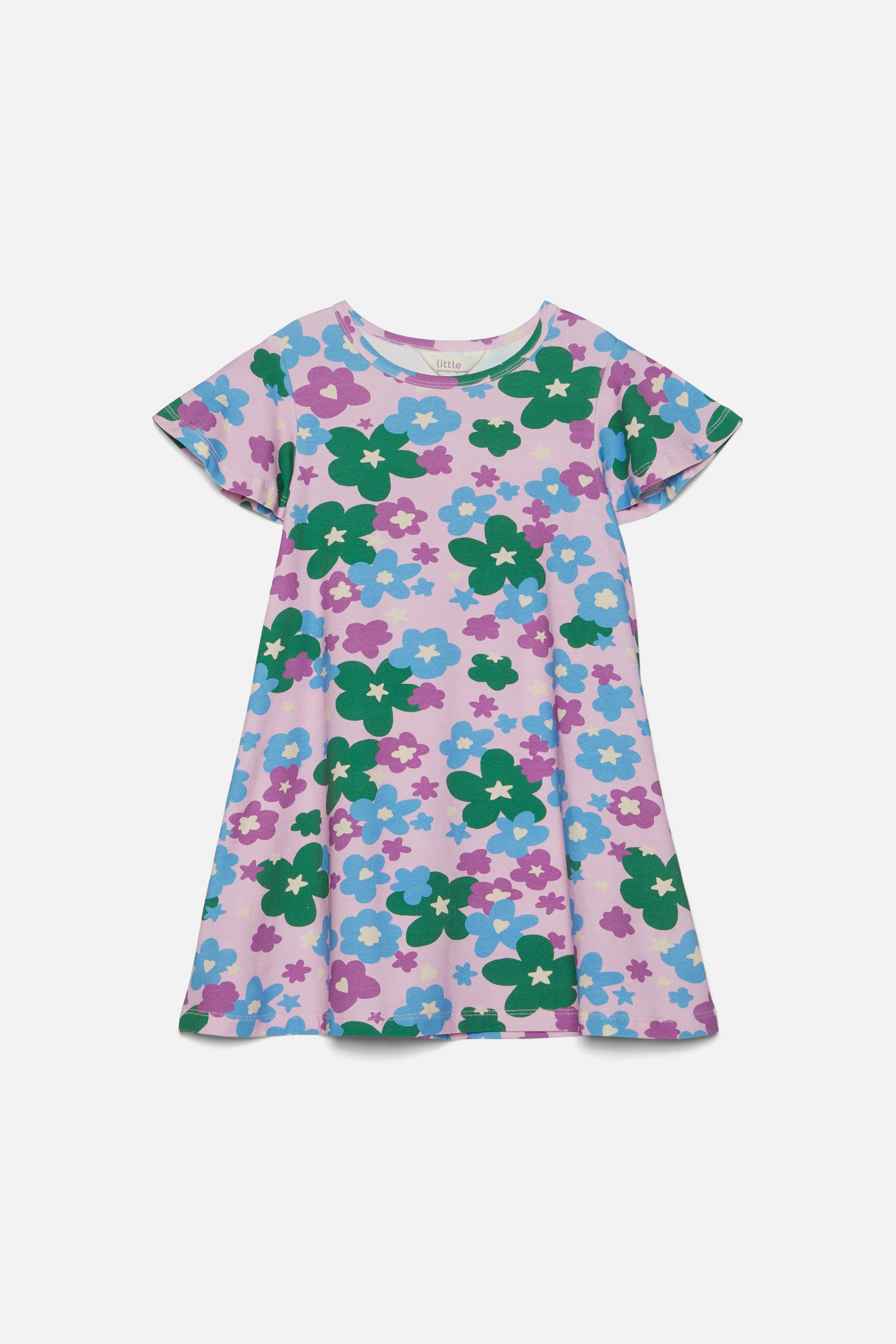 Starry Flower Kids Jersey Dress