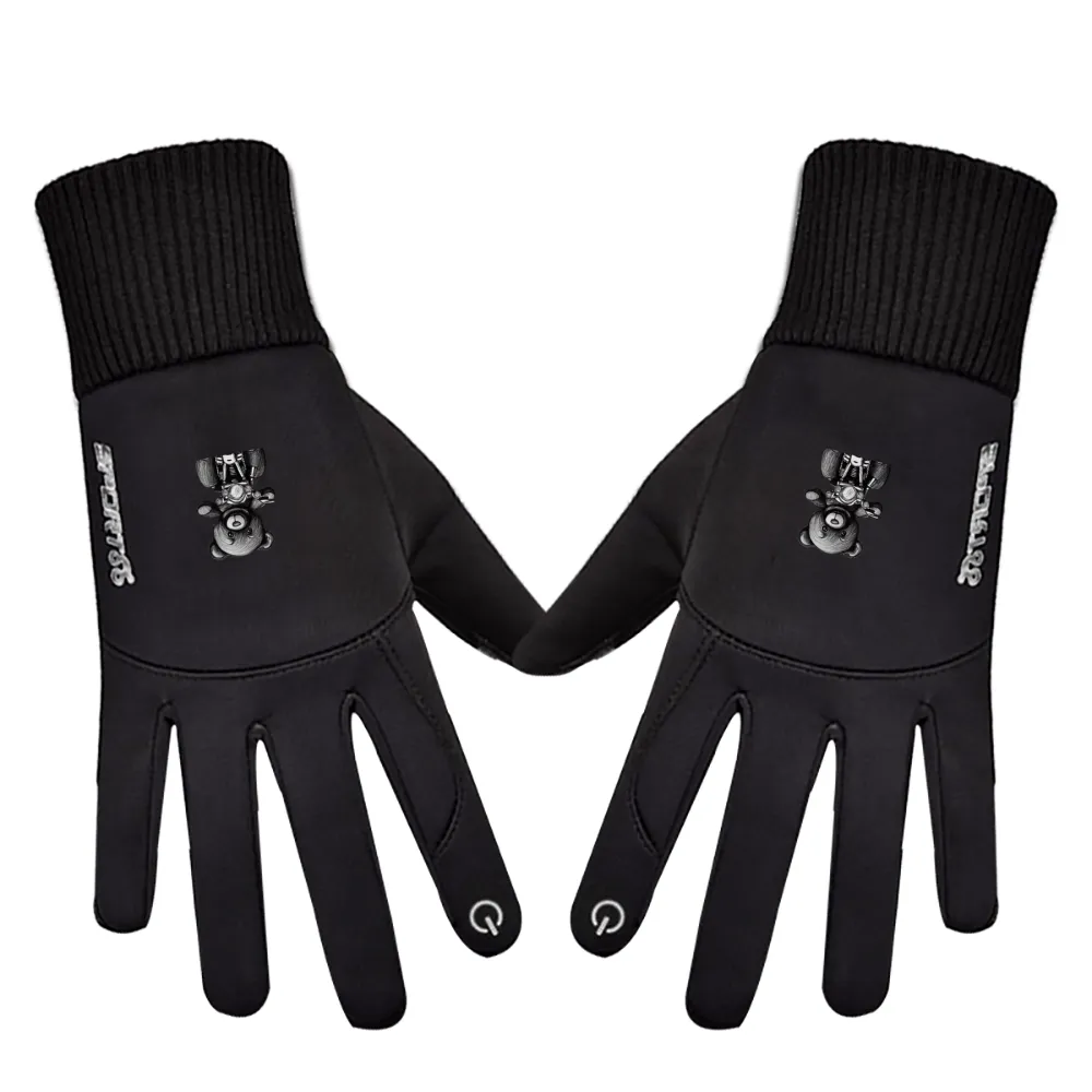 Teddy Ride Outdoor Activities Plush Gloves