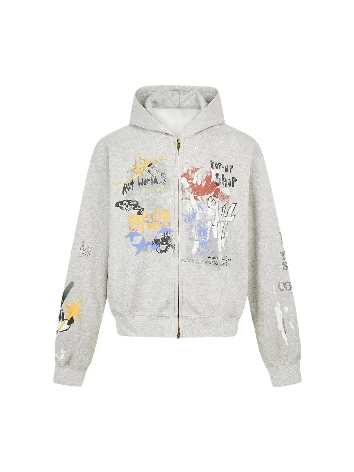 Thesupermade Graffiti Cardigan Hoodie