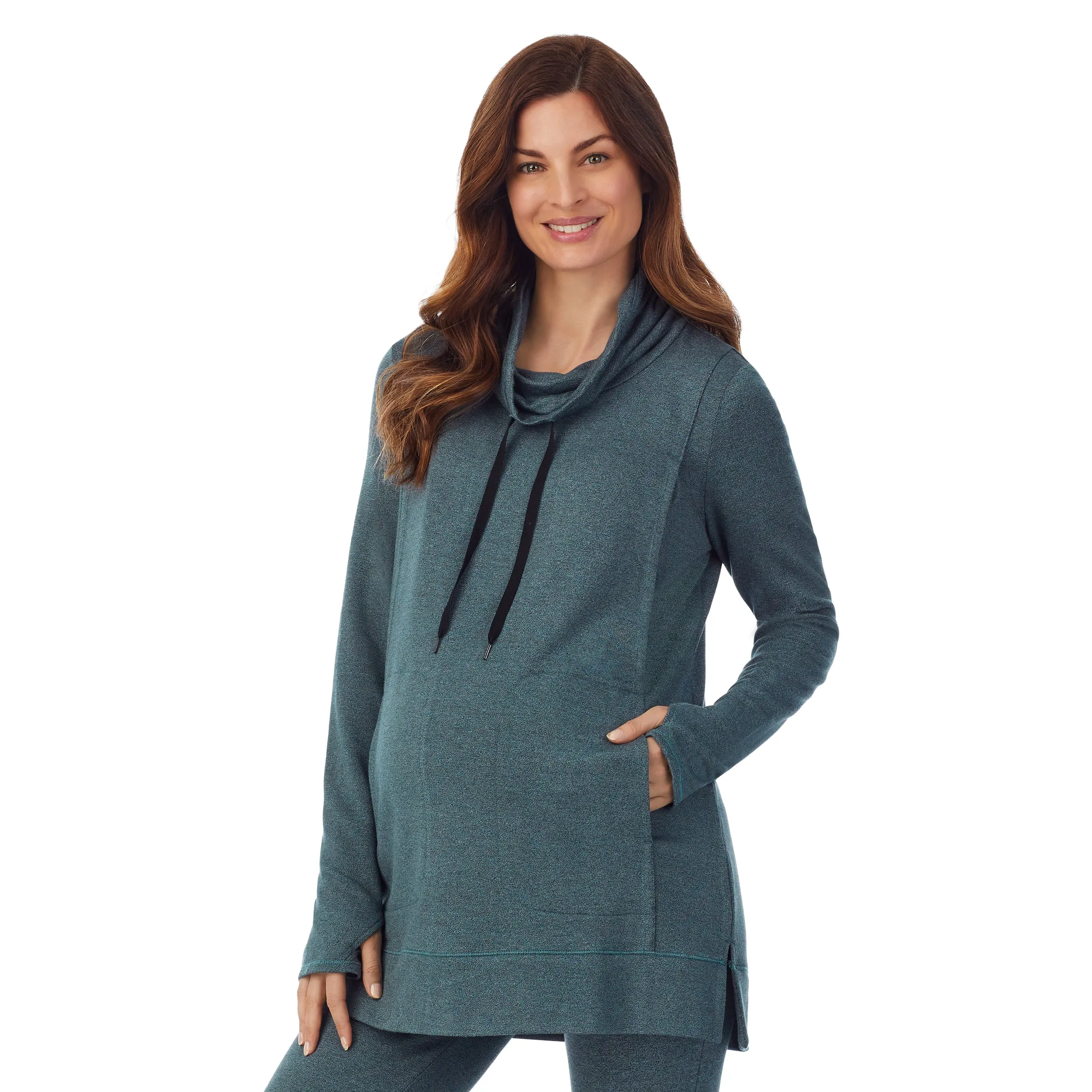 Ultra Cozy Maternity Long Sleeve Funnel Neck Tunic