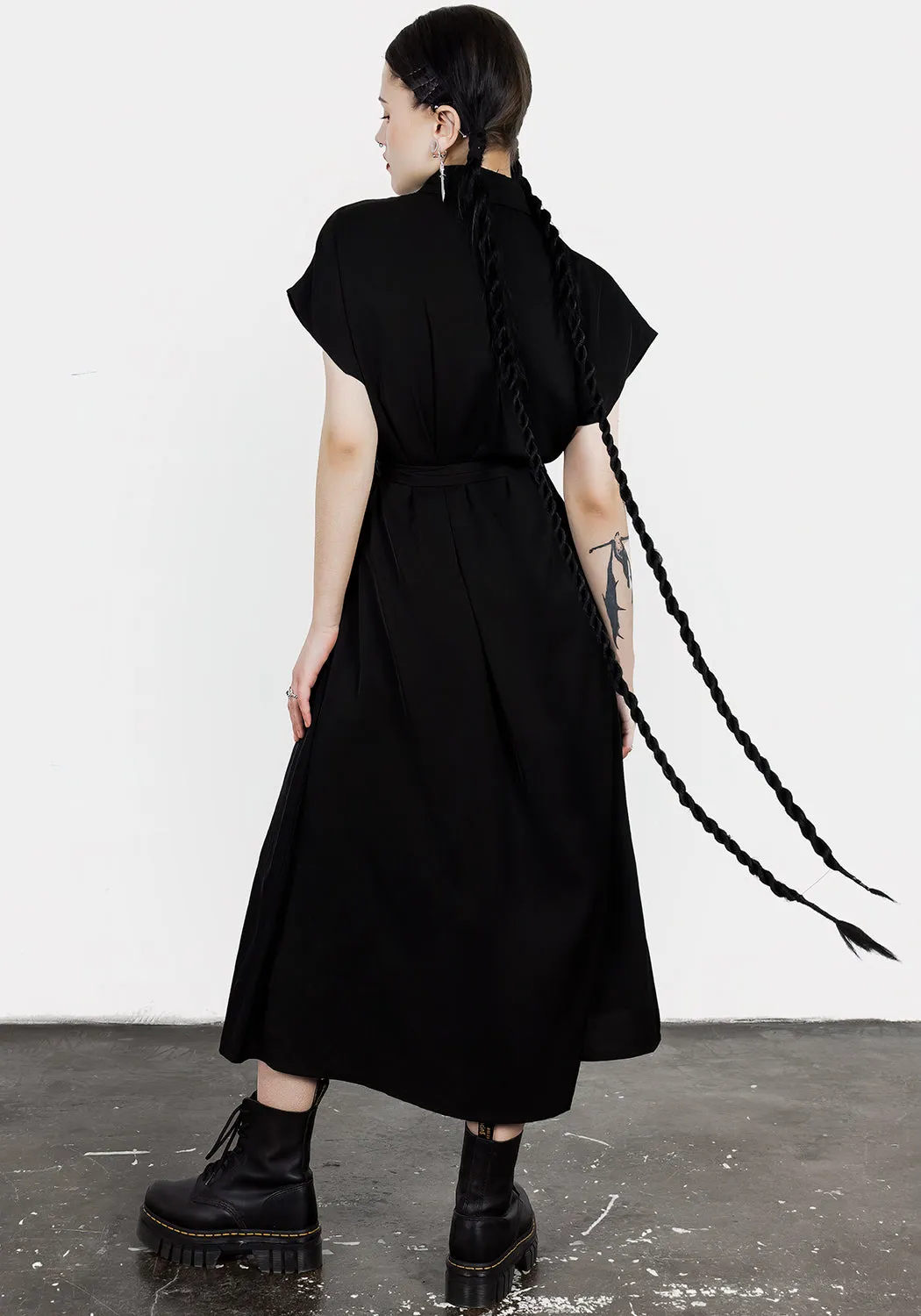 Widow Relaxed Midi Shirt Dress